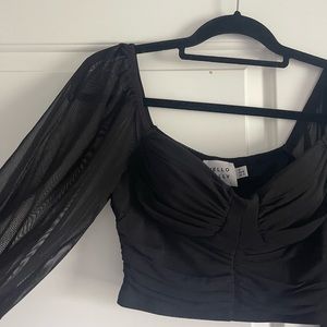 Hello Molly bustier black top